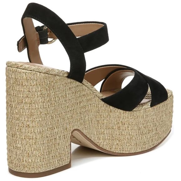 🆕️ NEW Trianna Espadrille Platform Sandal SAM EDELMAN 7.5 and 9.5 in Black - Picture 8 of 12